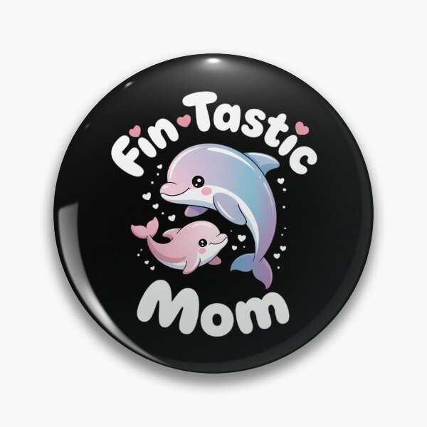 Item preview, Fin-tastic Mom Mother's Day Cute Mama And Baby Dolphin designed and sold by IdunayaStore.