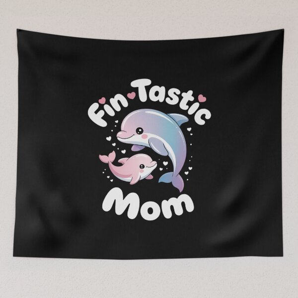 Item preview, Fin-tastic Mom Mother's Day Cute Mama And Baby Dolphin designed and sold by IdunayaStore.