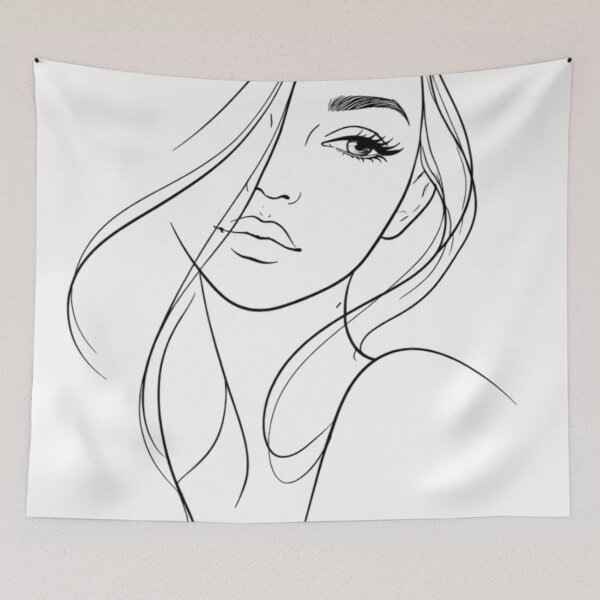 Item preview, Pencil Sketch Girl designed and sold by EMORA NOVAIRE.