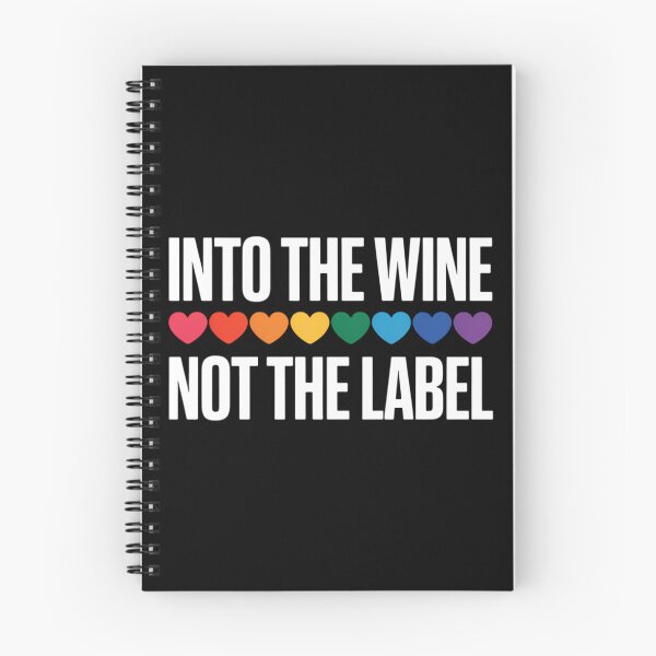 Item preview, Into the Wine Not the Label LGBTQ+ Pride Rainbow Hearts designed and sold by FaithAbbott.