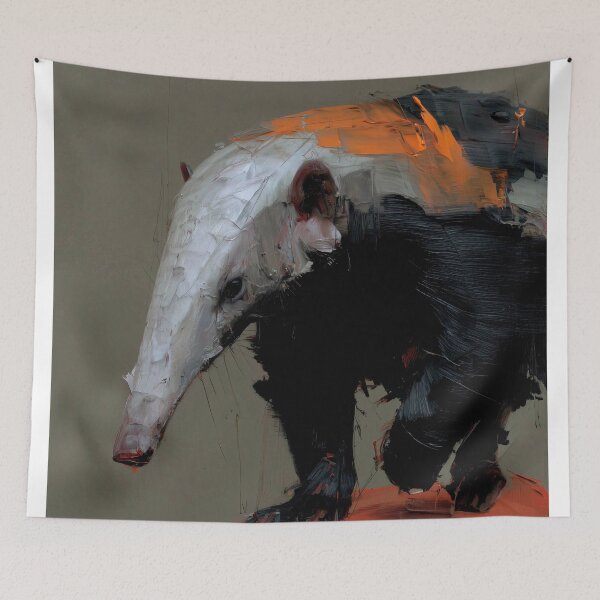 Item preview, Abstract anteater with Orange Highlights designed and sold by lautir.