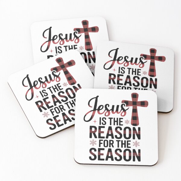 Item preview, Jesus is the Reason Merry Christmas Christian Christmas designed and sold by FaithAbbott.