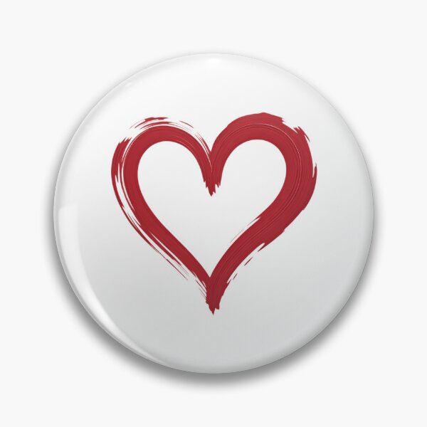 Item preview, Bold Red Brushstroke Valentine's Day Heart Romantic Art designed and sold by IdunayaStore.