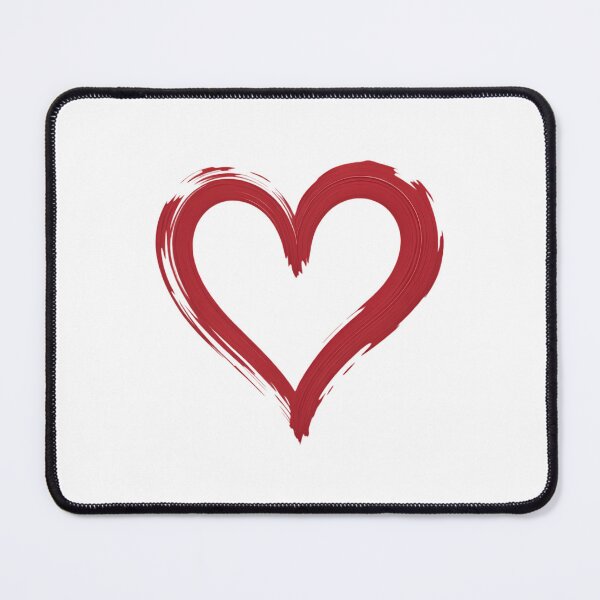 Item preview, Bold Red Brushstroke Valentine's Day Heart Romantic Art designed and sold by IdunayaStore.
