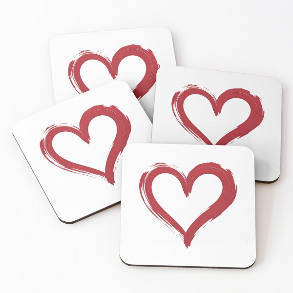 Item preview, Bold Red Brushstroke Valentine's Day Heart Romantic Art designed and sold by IdunayaStore.
