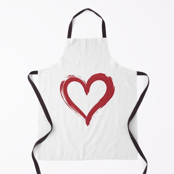 Item preview, Bold Red Brushstroke Valentine's Day Heart Romantic Art designed and sold by IdunayaStore.