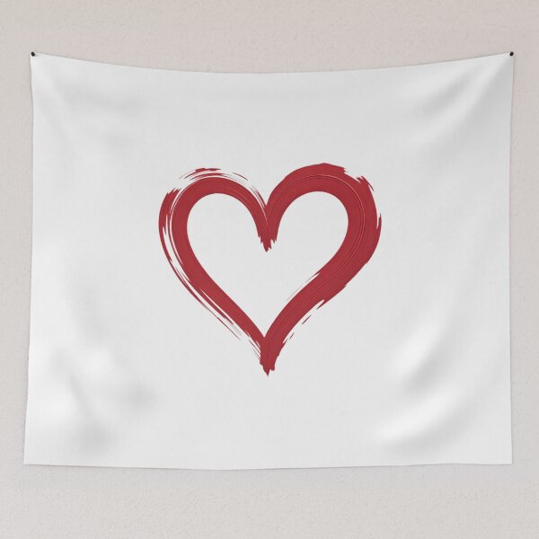 Item preview, Bold Red Brushstroke Valentine's Day Heart Romantic Art designed and sold by IdunayaStore.