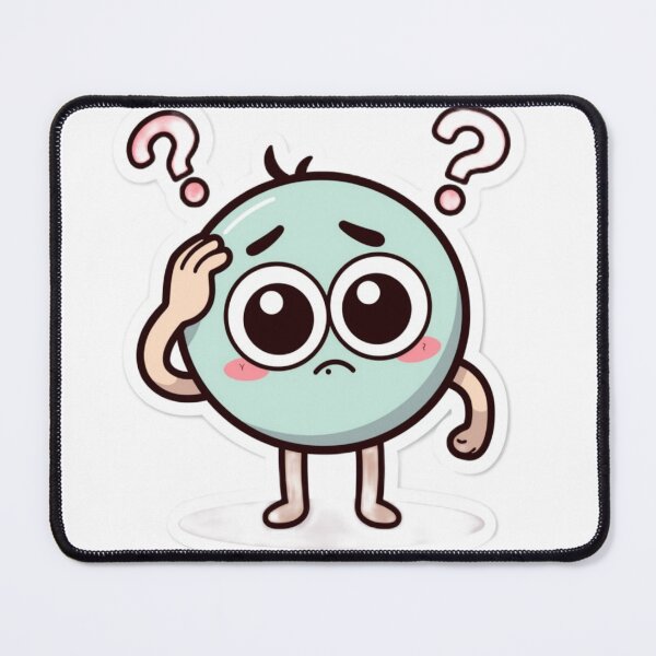 Item preview, Funny Puzzled Face Sticker - Cute Confused Emoji designed and sold by armandesign12.