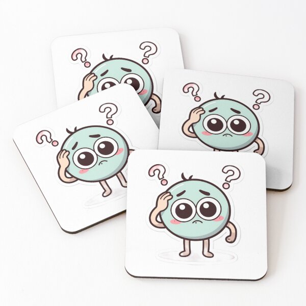 Item preview, Funny Puzzled Face Sticker - Cute Confused Emoji designed and sold by armandesign12.