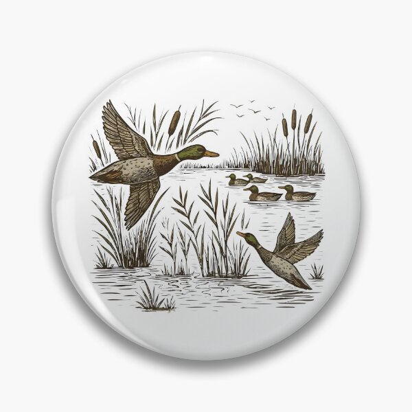 Item preview, Retro Flying Mallard Duck designed and sold by JamesDriggers.