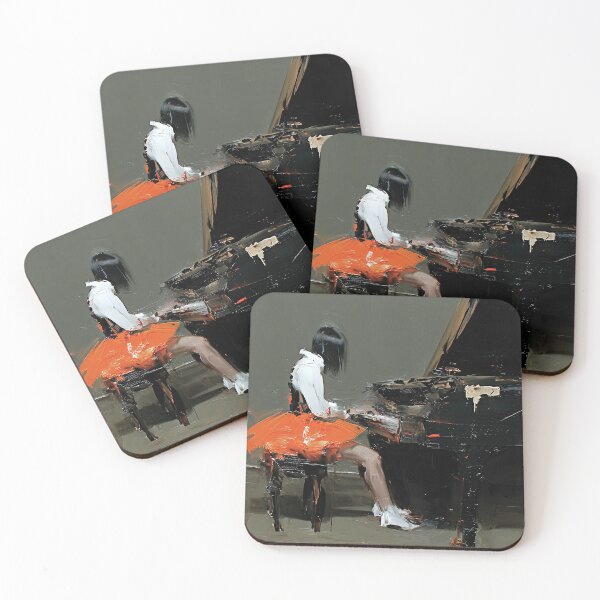 Item preview, Pianist Wearing Orange Skirt designed and sold by lautir.