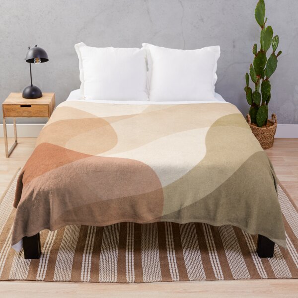 Item preview, Neutral Abstract Wall Art – Earthy Modern Organic Shapes Print designed and sold by leen12 Art Designs Prints.