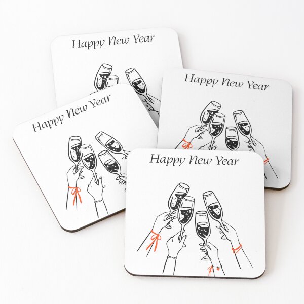 Item preview, Happy New Year. New Year's Toast. designed and sold by Dinasshop.
