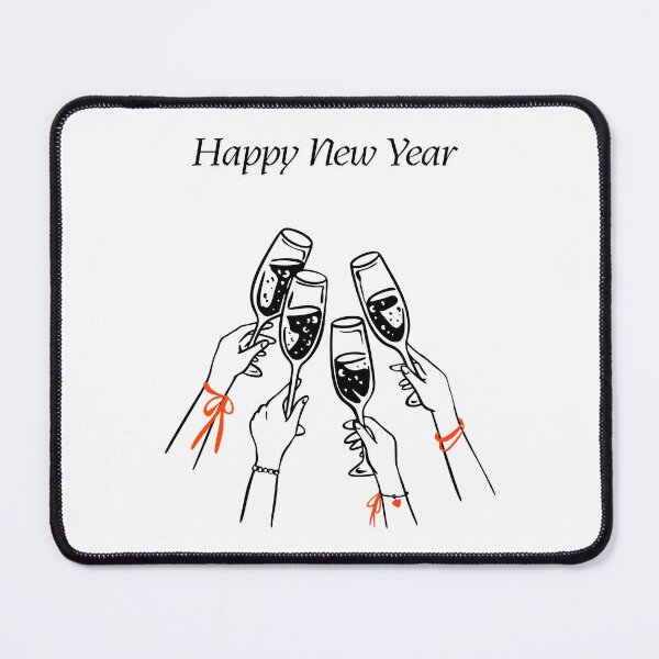 Item preview, Happy New Year. New Year's Toast. designed and sold by Dinasshop.