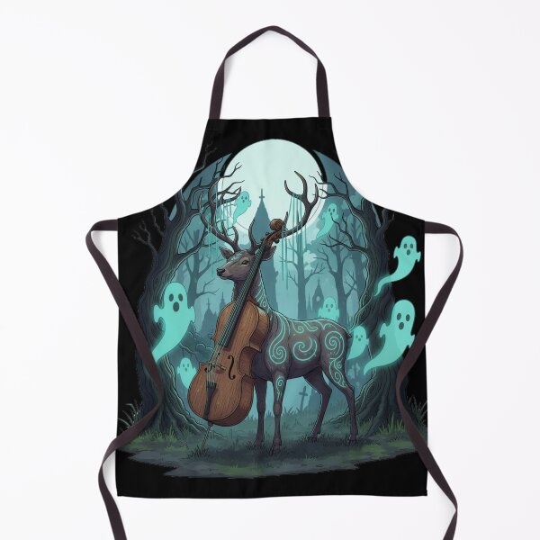 Item preview, Mystic Stag Bard With Double Bass Fantasy Illustration designed and sold by RebellDancer.