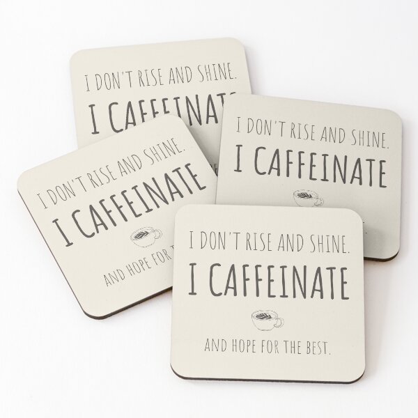 Item preview, I Caffeinate and Hope for the Best designed and sold by QuirkyMint.