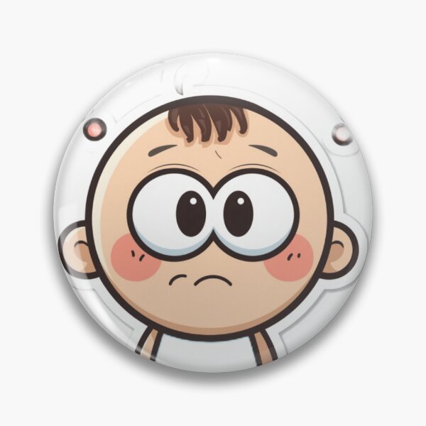 Item preview, Funny Confused Baby Sticker designed and sold by armandesign12.