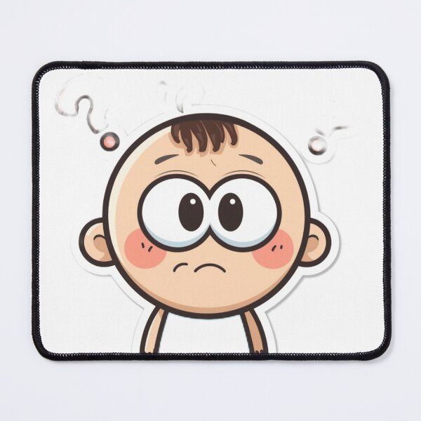 Item preview, Funny Confused Baby Sticker designed and sold by armandesign12.