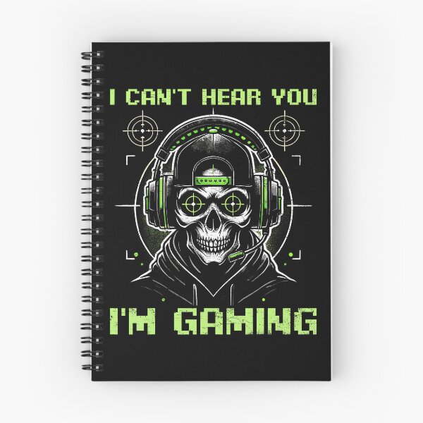 Item preview, I Can't Hear You I'M Gaming Funny Gamer Skeleton Video Games designed and sold by knjisapueyesq.