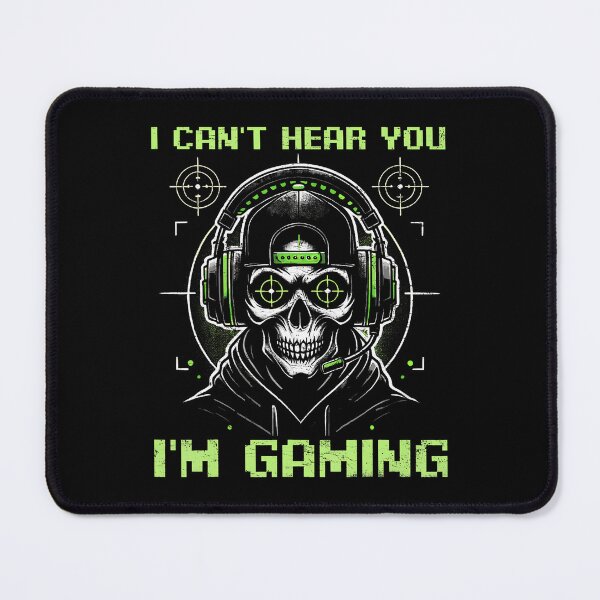Item preview, I Can't Hear You I'M Gaming Funny Gamer Skeleton Video Games designed and sold by knjisapueyesq.