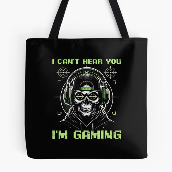 Item preview, I Can't Hear You I'M Gaming Funny Gamer Skeleton Video Games designed and sold by knjisapueyesq.