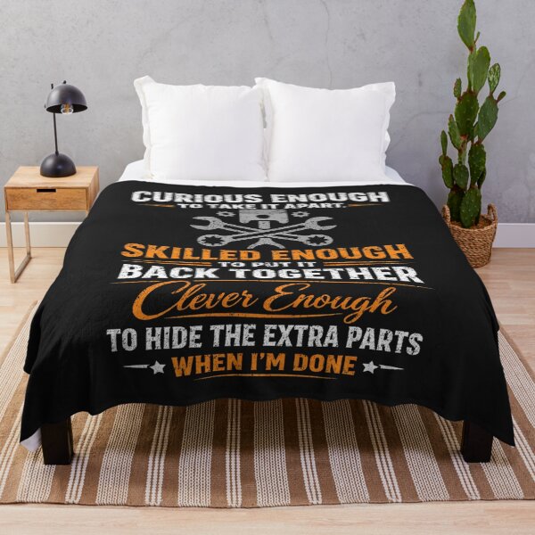 Item preview, Curious Enough To Take It Apart Mechanic Quote designed and sold by FreshVibe Prints.
