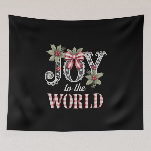 Item preview, Joy To The World Coquette Jesus Christmas Baby Jesus Christian Christmas Bible Verse Nativity Scene , Oh Holy Night designed and sold by FaithAbbott.