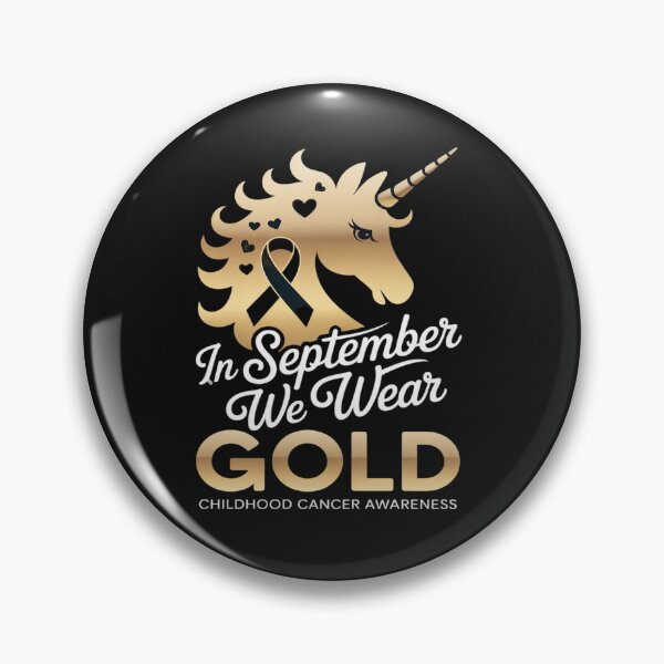 Item preview, Childhood Cancer Awareness In September We Wear Gold Unicorn designed and sold by tkhrbika.