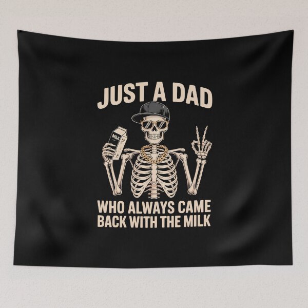 Item preview, Just A Dad Who Always Came Back With The Milk Fathers Day  designed and sold by FaithAbbott.