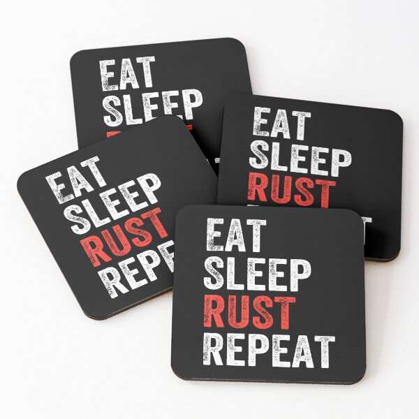 Item preview, Eat Sleep Rust Repeat Funny Gaming Sports Meme designed and sold by malhanasbih.