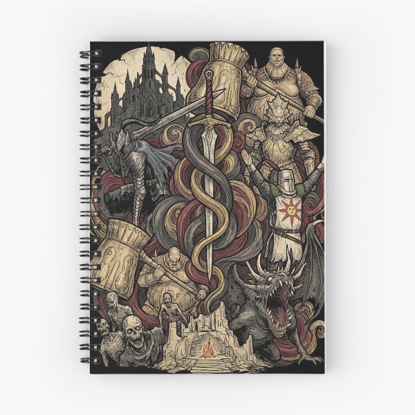 Item preview, Chosen Undead Journey Collage Ancient Kingdom Fire Shrine Golden City Blight Swamp Iron Fortress Giant Lords Fan Art Poster T-Shirt Sticker Print Gift designed and sold by Senpaiwaves.