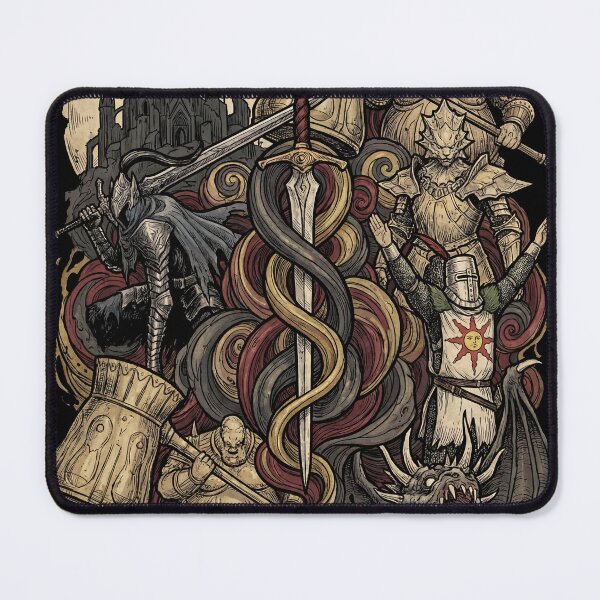 Item preview, Chosen Undead Journey Collage Ancient Kingdom Fire Shrine Golden City Blight Swamp Iron Fortress Giant Lords Fan Art Poster T-Shirt Sticker Print Gift designed and sold by Senpaiwaves.