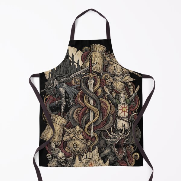 Item preview, Chosen Undead Journey Collage Ancient Kingdom Fire Shrine Golden City Blight Swamp Iron Fortress Giant Lords Fan Art Poster T-Shirt Sticker Print Gift designed and sold by Senpaiwaves.
