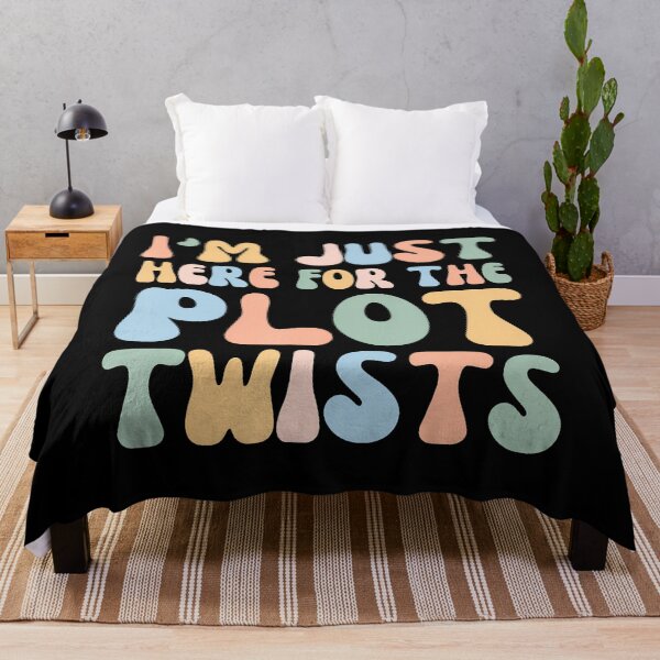 Item preview, Im Just Here For The Plot Twists - Funny Bookworm Reading designed and sold by knjisapueyesq.