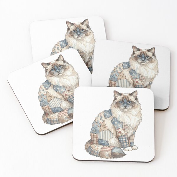 Item preview, Cute Ragdoll Cat Patchwork designed and sold by bapupa.