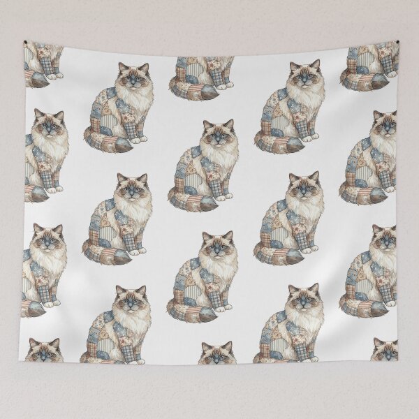Item preview, Cute Ragdoll Cat Patchwork designed and sold by bapupa.
