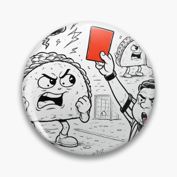 Item preview, Red Card Taco — Spicy Attitude designed and sold by ComedyInkFactor.