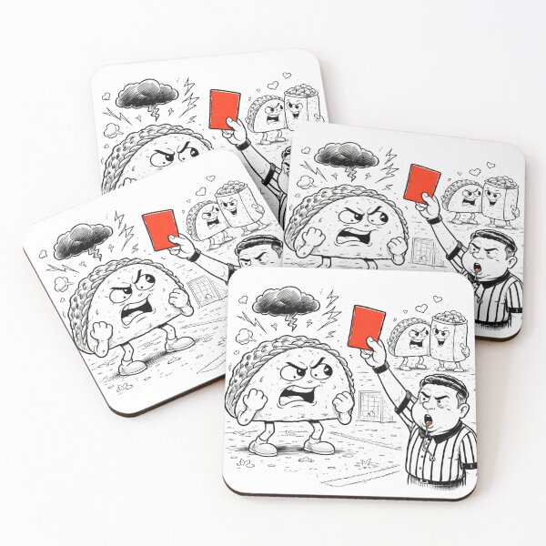 Item preview, Red Card Taco — Spicy Attitude designed and sold by ComedyInkFactor.