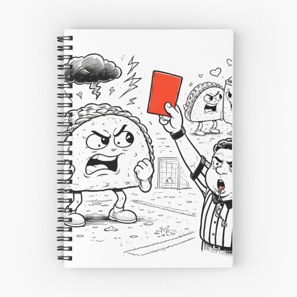 Item preview, Red Card Taco — Spicy Attitude designed and sold by ComedyInkFactor.