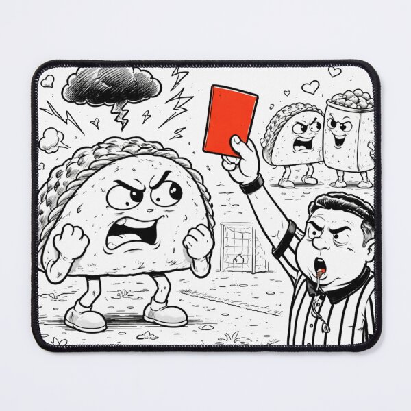 Item preview, Red Card Taco — Spicy Attitude designed and sold by ComedyInkFactor.