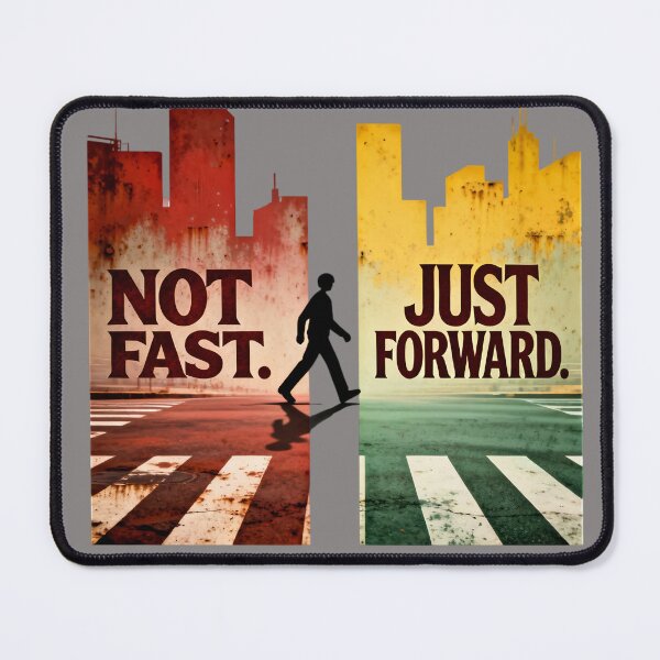 Item preview, Not Fast Just Forward – Urban Life Motivation Graphic Tee designed and sold by Maximilianos.