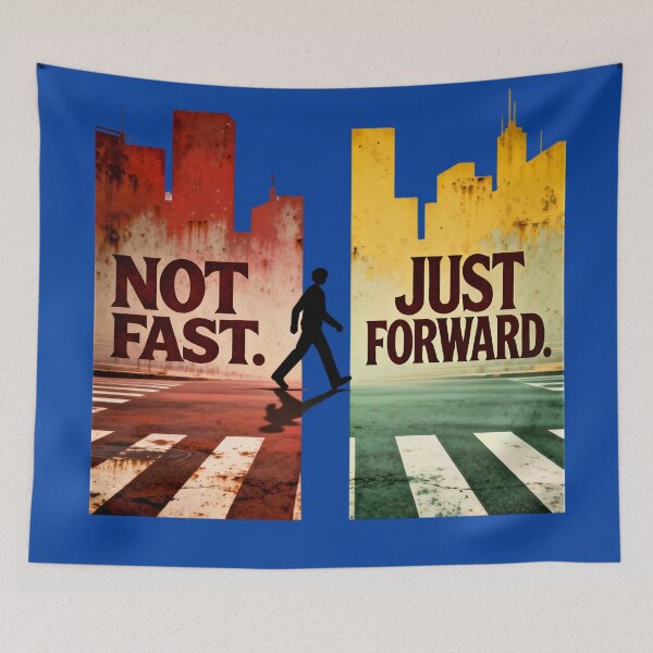 Item preview, Not Fast Just Forward – Urban Life Motivation Graphic Tee designed and sold by Maximilianos.