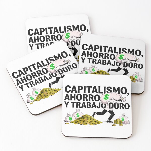 Item preview, CAPITALISM, SAVING AND HARD WORK designed and sold by CriticalCult.