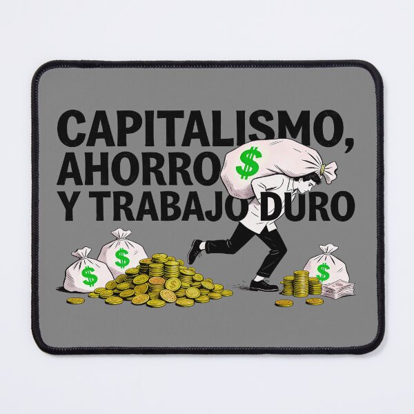 Item preview, CAPITALISM, SAVING AND HARD WORK designed and sold by CriticalCult.