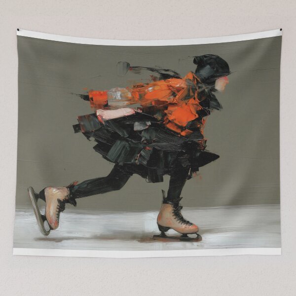 Item preview, Dynamic Ice Skater in Motion designed and sold by lautir.