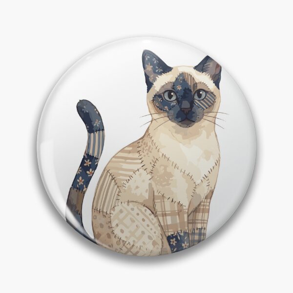 Item preview, Cute Siamese Cat Patchwork designed and sold by bapupa.