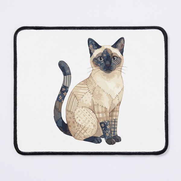 Item preview, Cute Siamese Cat Patchwork designed and sold by bapupa.