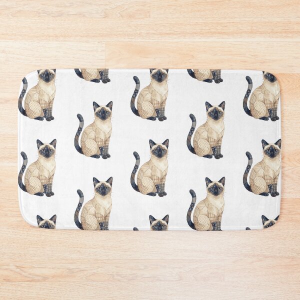 Item preview, Cute Siamese Cat Patchwork designed and sold by bapupa.