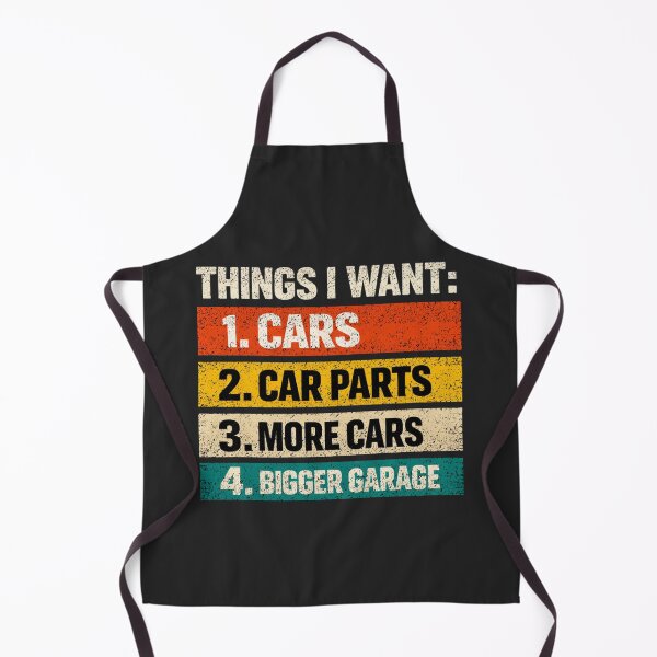 Item preview, Things I Want Cars Parts Bigger Garage designed and sold by FreshVibe Prints.