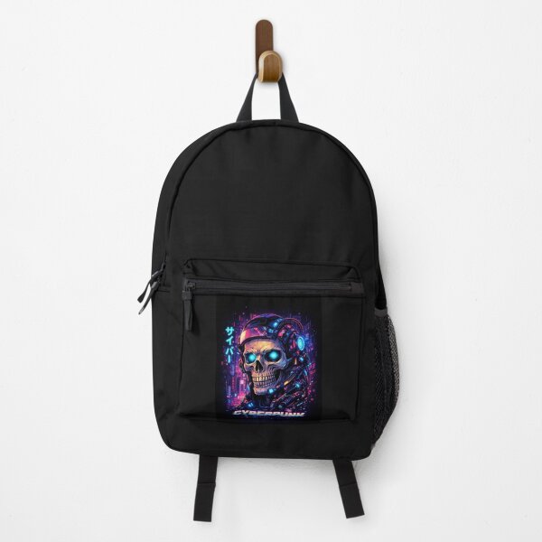 Item preview, Cyberpunk Skull Neon Future Streetwear Design designed and sold by 1-NIMA-SHOP.